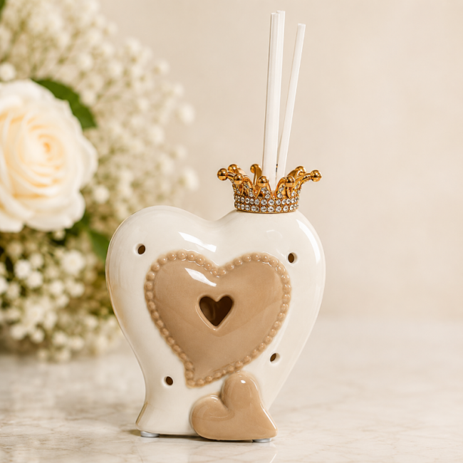 Harmony Bomboniera profumatore cuore led